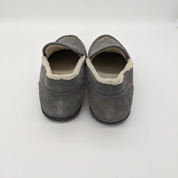 Sorel Men's Suede Gray Dude Moc Slippers Size 10.5 - Picture 6 of 8
